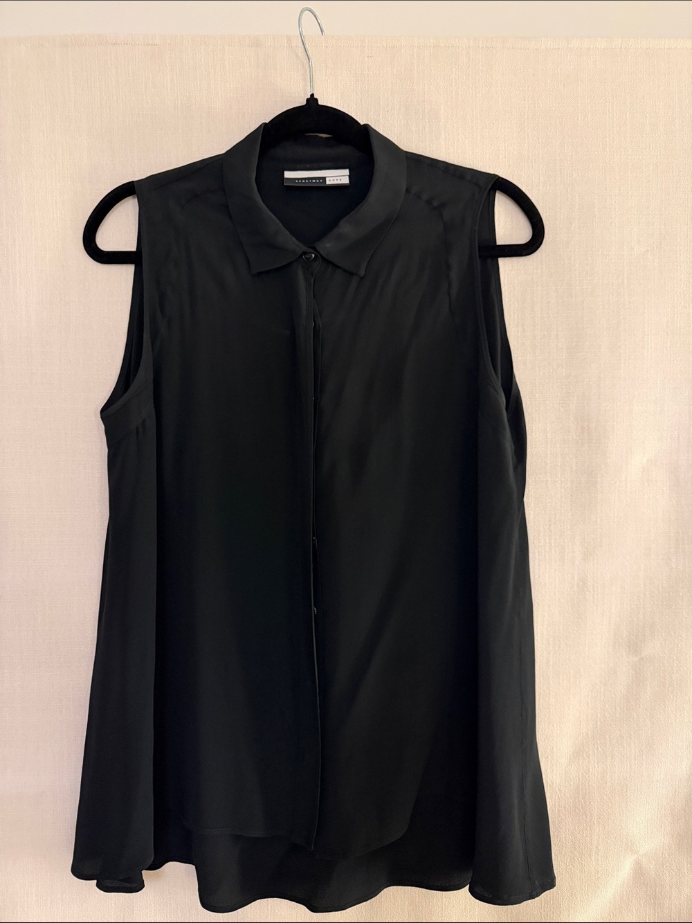 Sportmax Black Button-Down Blouse